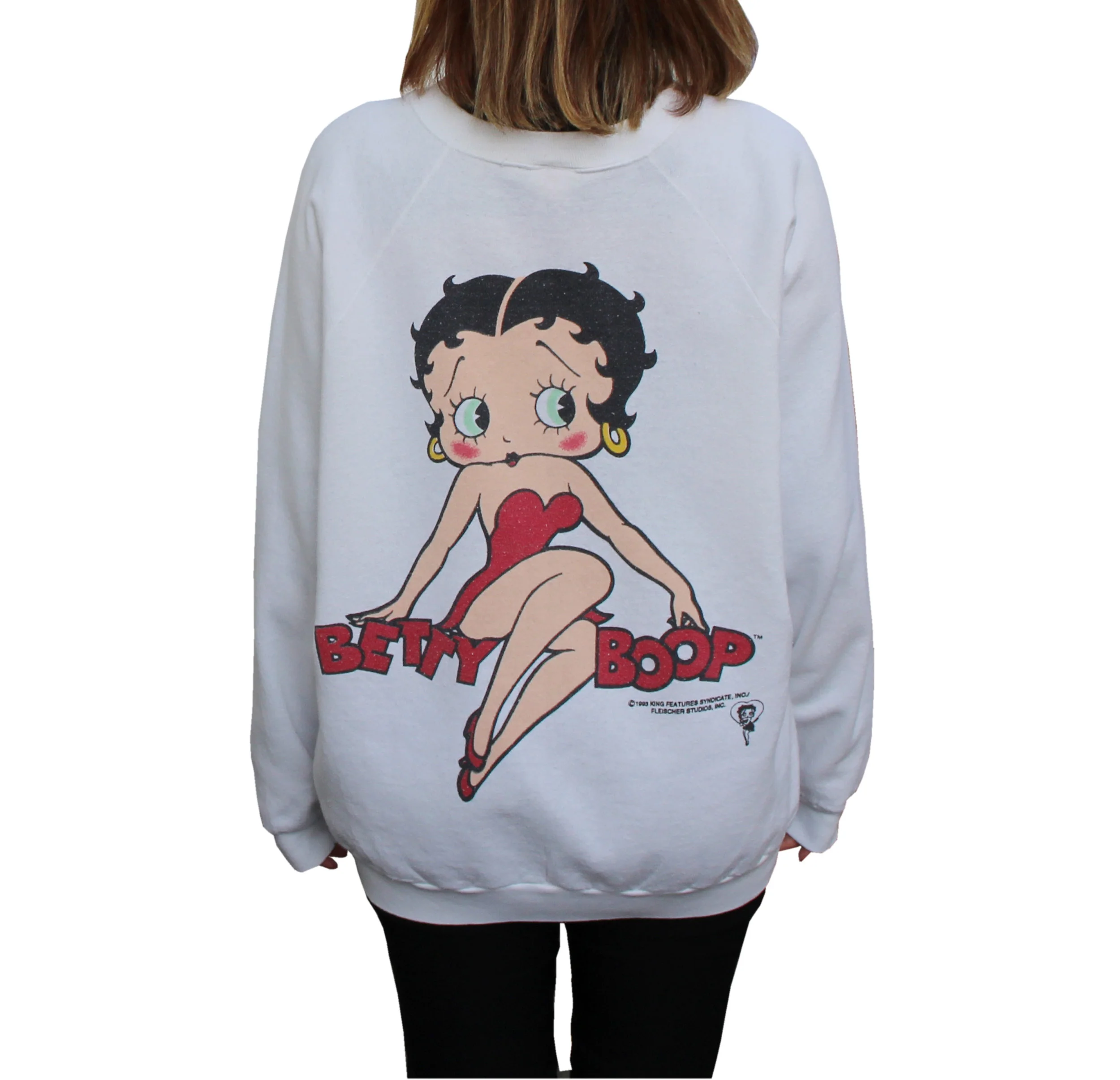 Vintage Freeze Betty Boop Double Sided Crewneck Sweatshirt